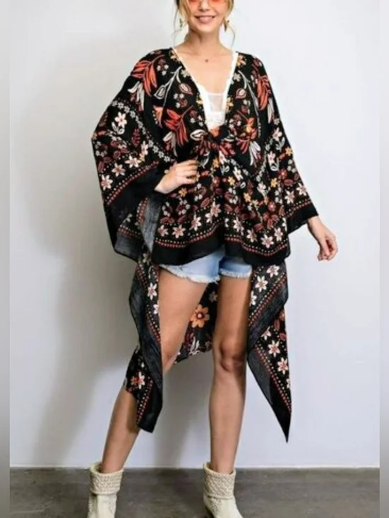 Easel All I Need Flowy Kimono - Picture 3 of 13